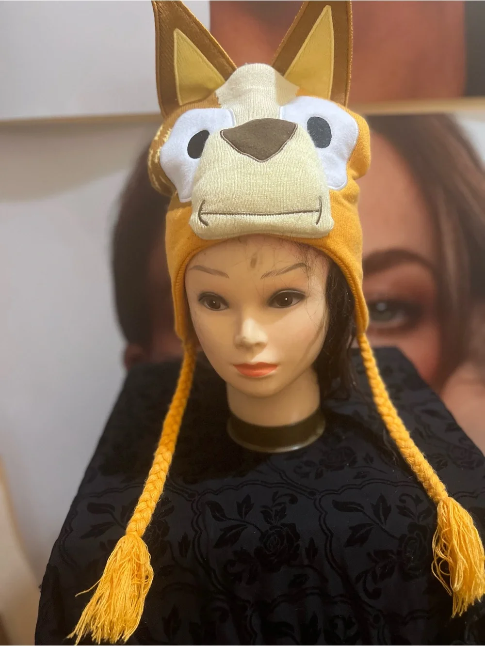 Kids' Yellow Fox Character Earflap Hat